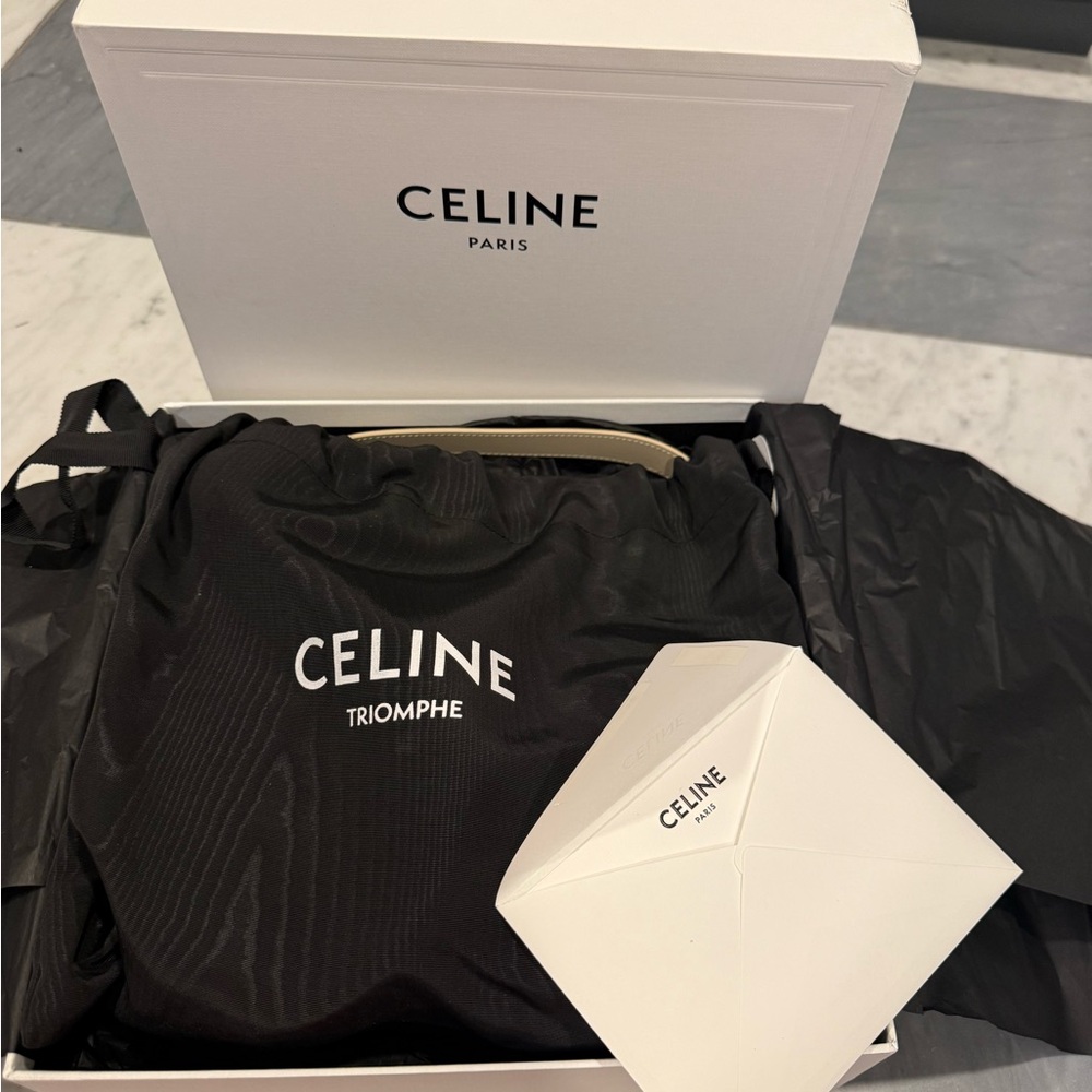 Celine Triomphe Bag in Shiny Calfskin - Picture 8 of 16